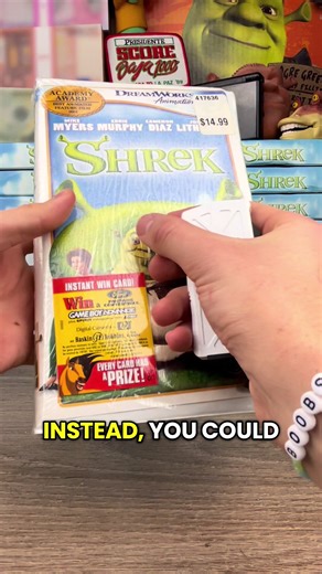 Rare Edition Shrek VHS with Mustang Prize