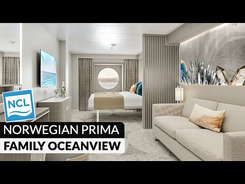 Norwegian Prima | Family Oceanview Walkthrough Tour & Review 4K | NCL PR1MA Category O4