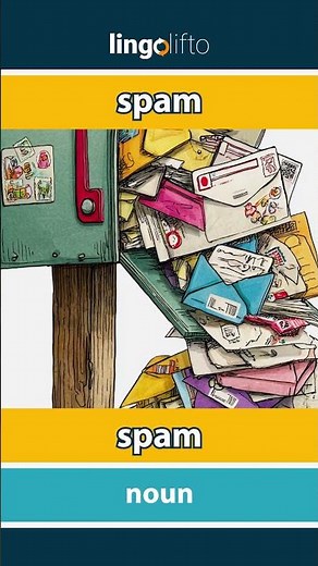 🇬🇧🇵🇹 spam - spam : learn English : vamos aprender inglês : vocabulary builder