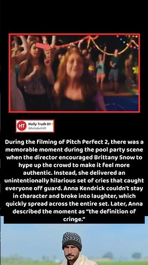 During the filming of Pitch Perfect 2, there was a memorable moment during the pool party scene wh