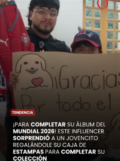 Niño completa álbum Mundial 2026 con ayuda