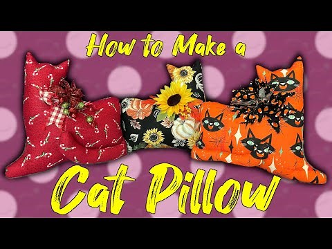 How to Make a Cat Pillow | The Sewing Room Channel