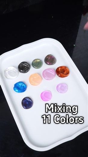 What happens when you mix 11 DIFFERENT putty colors?! 🤯#slime #slimetrend #tiktokslime #fyp #explorepage #puppy