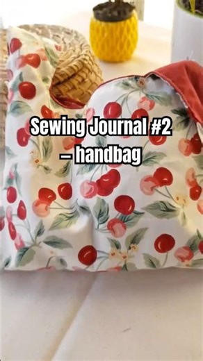 Beginner Sewing #2 | Handmade Cherry Bag 🍒