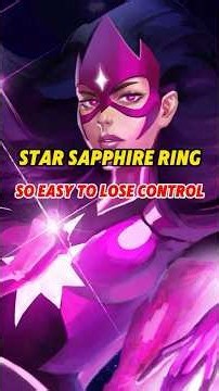 The Star Sapphire Ring So Easy to Lose Control #foryou #starsapphire #greenlantern #dc #violetring