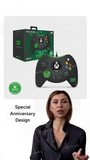 Hyperkin Duke Wired Controller for Xbox Series X_S_Xbox One_Windows 10 (Xbox 20th Anniversary Limit