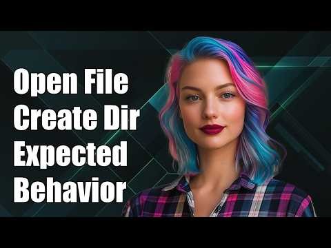 What's the expected behavior of open(name, O_CREAT|O_DIRECTORY, mode)?