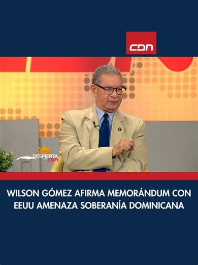 Wilson Gómez, presidente del Instituto Duartiano, afirmó que el llamado “Memorándum de Entendimiento” suscrito por la Cancillería con Estados Unidos es una forma de evadir los trámites constitucionales y que compromete la soberanía nacional. Gómez señaló que ese documento entraña obligaciones y que, a su juicio, debía someterse al control del Tribunal Constitucional y al Congreso, tal como advertía Juan Pablo Duarte en su proyecto de constitución sobre la necesidad de refrendo para los tratados.