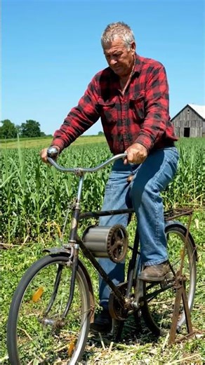 Amazing Bicycle-Powered Sugarcane Machine | American Farmer Smart Idea