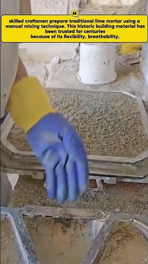 Traditional Lime Mortar Mixing Technique | Ancient Masonry Secrets Still Used Today