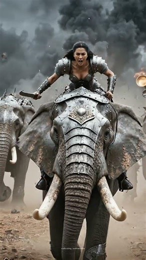 The Women Who Rid Armored Elephants — A Hyper Realistic Steelpunk War Tale #aianimation #shorts