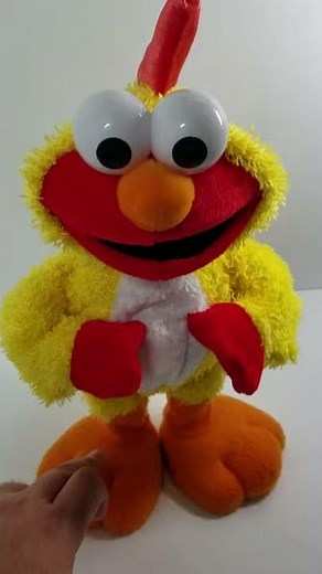 Elmo does a chicken dance on Sesame Street by Fisher Price in 2001 and the toy works, he's singing.