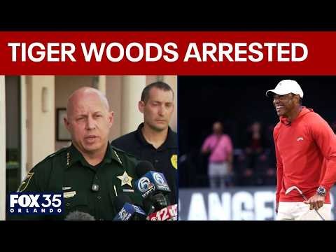 Tiger Woods arrested in Florida for suspected DUI after crash | Full press conference