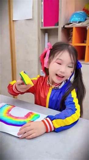 怎么画彩虹 #shorts