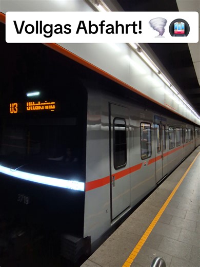 Vollgas Abfahrt des Wiener X-Wagen 🚇🌪 #wienerlinien #wien #ubahn #vollgas #metro @Wiener Linien
