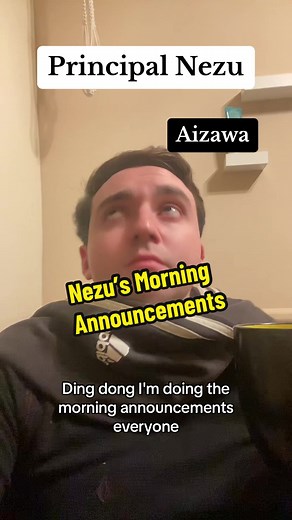 My Hero Academia - Nezu’s Morning Announcements #weeb #otaku #fyp #mha #bnha #aizawa #nezu #uraraka #iida #bakugou #deku #todoroki #kaminari