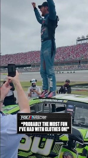 Cleetus McFarland led laps and left it all out on the track at Talladega 👏 #CleetusMcFarland #Racing