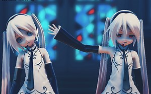 【MMD】萌萌miku酱的颜艺秀~~the gun