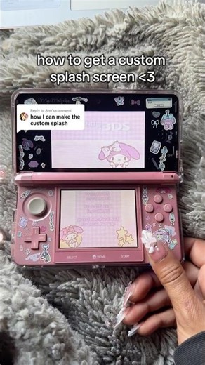 how to get a custom splash screen! #modded3ds #nintendo3ds #nintendohandheld #switch2 #aynthor #cfw