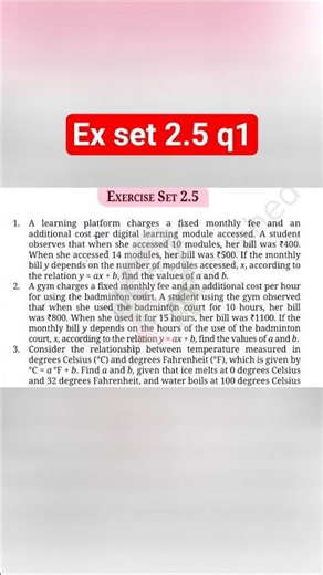 Class 9 Maths Exercise 2.5 Q1 | Ganita Manjari New Book #shorts