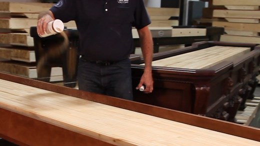 Shuffleboard Table How To Use Wax and Silicone
