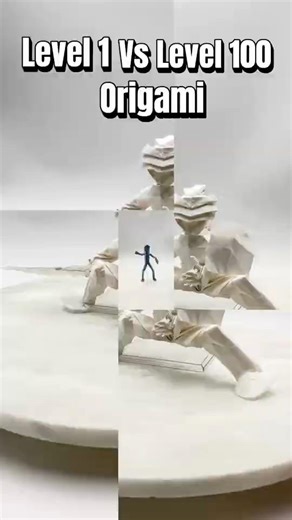 Level 1 VS. Level 100 Origami #diy #artandcraft #papercraft #art #homemadepapercraft #paperart