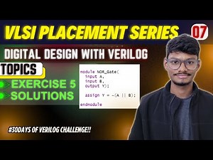 7. Verilog Assignment Solutions: Gate-Level Design, Latches, Multiplexers, Delay | #30daysofverilog