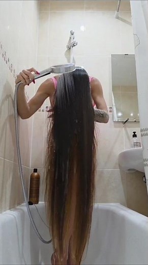 How I Wash My Extremely Long Hair ✨️ Satisfying Long Hair Washing Routine 🧜‍♀️