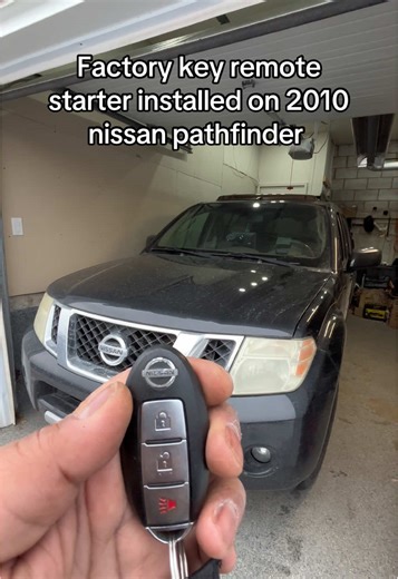 Oemkey remote starter installed on 2010 nissan pathfinder #nissan #remotestart #honda #brampton #snow