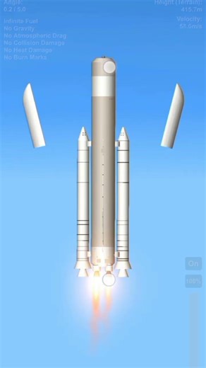 Biggest Rocket Launch in Space Flight Simulator 🚀 #shorts