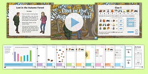 Year 4 Lost in the Autumn Forest Escape the Room Maths Game