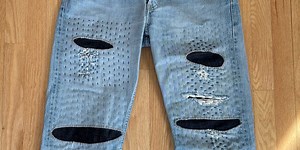 The mending series 02: Patching (wovens) by hand