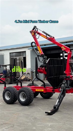 mini Timber Crane 4.7m for Farm Small forest #forestry #forestmachine #loggingequipment #farm #farmlife #loggerlife #crane #timbercrane #timberland #woodworking #forestrywork #forestrywork #loggingislife #logloader #trailer #farmwork #PTO #hydraulic #logtrailers