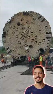 A máquina GIGANTE que cava cidades inteiras sem ninguém perceber! #tuneladora #shorts #maquinas