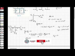 STRUCTURAL ANALYSIS - PORTAL METHOD SOLVED QUESTION -1