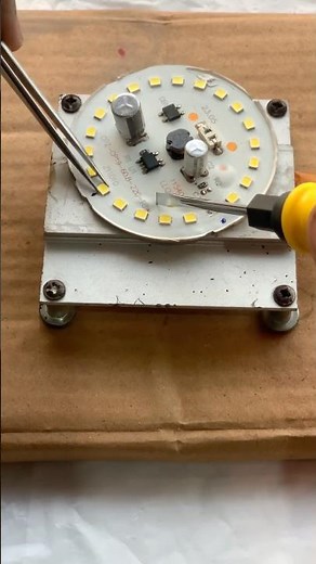 18W LED Chip Repair | 2 SMD LEDs Replace Using Heating Plate | LED Bulb Fix