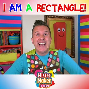 44 reactions · 4 comments | Mister Maker checks in on his friends, ‘The Shapes’. They are snoring away, so Mister Maker makes sure he leaves them to have a nice rest. Mister Maker then decides to dance like a Shape himself, which in turn inspires him to make some shape art. This leads to an idea of how to make a model of ‘Rectangle’ out of an old cardboard box, paint and string. | Mister Maker | Facebook