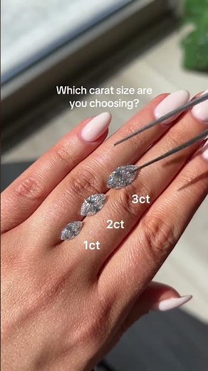 The only marquise carat sizing guide you need. Which one would you pick? #marquise