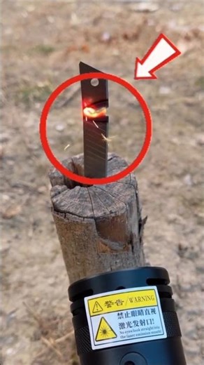 This Laser Can CUT THROUGH STEEL! 😱🔥 #shorts #telugu #telugushorts