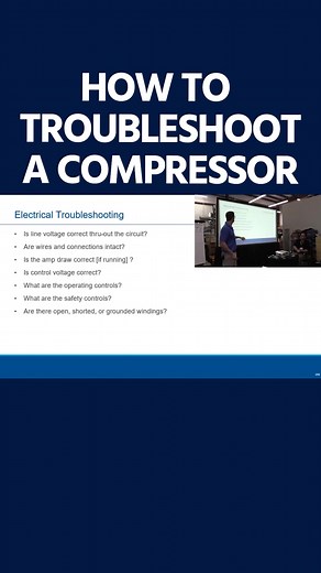 Learn how to effectively troubleshoot compressor problems to keep systems operating smoothly. Visit the HVAC School website to learn tips and techniques and to watch the entire video. https://buff.ly/3ruCHVK #HVACSchool #HVAC #HVACR #HVACTips #HVACInsights | HVAC School