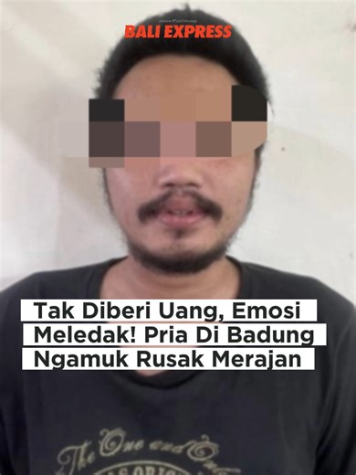 Pria Mengamuk Rusak Merajan di Badung, Bali