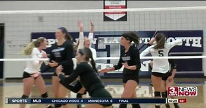 Top ranked Marian volleyball wins tough opener