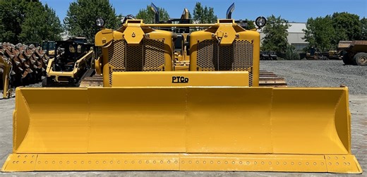 1950s Cat “Twin D8”: Two Dozers Joined Behind One Big Blade
