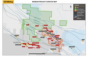 O3 Mining Intersects 3.7 g/t Au over 11.0 Metres at Norlartic Extension, Marban Engineering