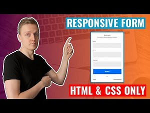 Responsive Registration Form in HTML and CSS - Build It Yourself