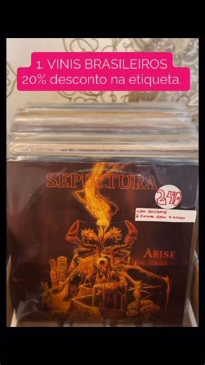Gustavo Spolidoro on Instagram: "(passa pros analógicos) Segue a lista de VINIS, LIVROS, DVDs e CDs que não vendemos sábado no Garage Sale do Gus & Val. A partir de hoje vendendo pra todo o Brasil (chama no direct) e nesta terça, das 10 às 19h, presencialmente no Brechó da Tia Mariza, Rua Vieira de Castro, 163 - Porto Alegre. 1. Vinis Brasileiros 20% desc 2. Vinis internacionais 20% desc 3. 165 Livros a 20,00 4. CDs Brasileiros 10,00 5. CDs Internacionais 10,00 6. CDs Jazz & Blues 10,00 7. CDs M