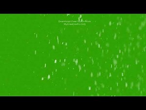 Snow Green Screen | Video Effect Stock Footage | 4k Free VFX