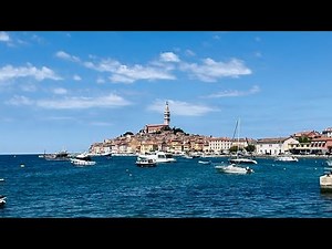 Immersive sunny walk through Rovinj’s charming and lively old town 4K Croatia