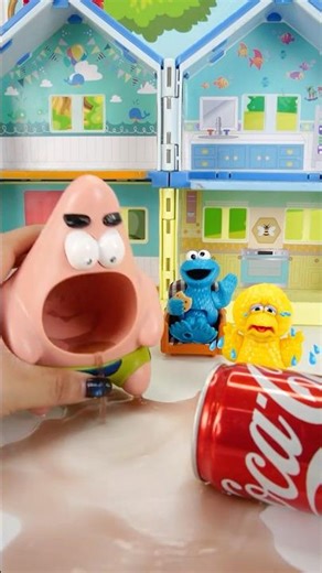 Satisfying Experience with Sesame Street and Patrick Toys | Don't Big Bird! #short #toy