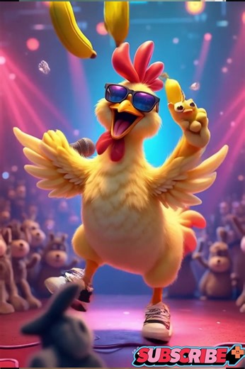 🐔🍌 Chicken Banana Dance Party! | Funny Dance for Kids 🎶😂 | TikTik Kids